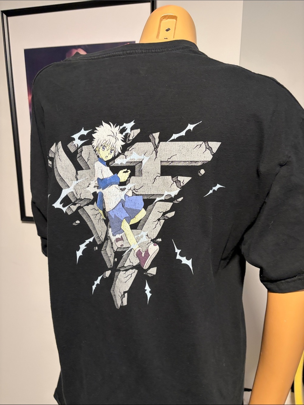 Hunter Hunter Black Graphic Anime-Print Men's T-Shirt-xl